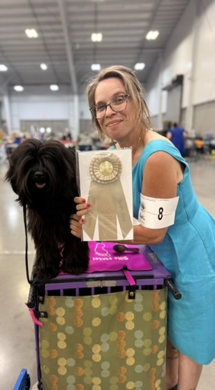 Toots winning Non-Sporting Puppy Group Four in Doswell, VA